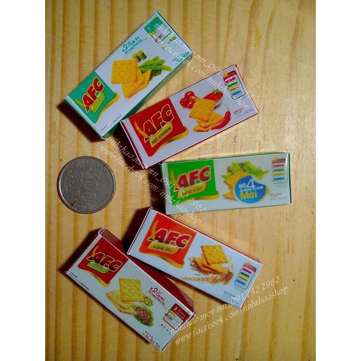 Minifood bằng giấy trang trí mô hình, búp bê_Bánh hộp (4)