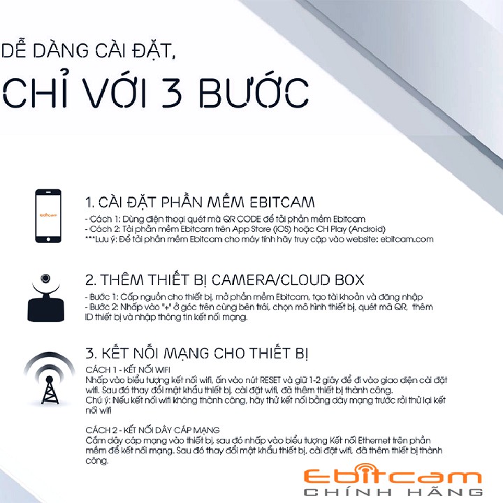 CAMERA EBITCAM EBO1 1MP - EBITCAM EBO1 1MP