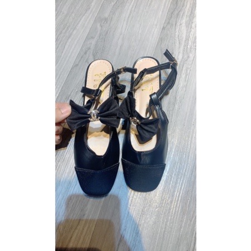 Giày búp bê nơ tiểu thư cao cấp