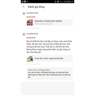 XÀ PHÒNG CHÙM NGÂY MORIS HANDMADE