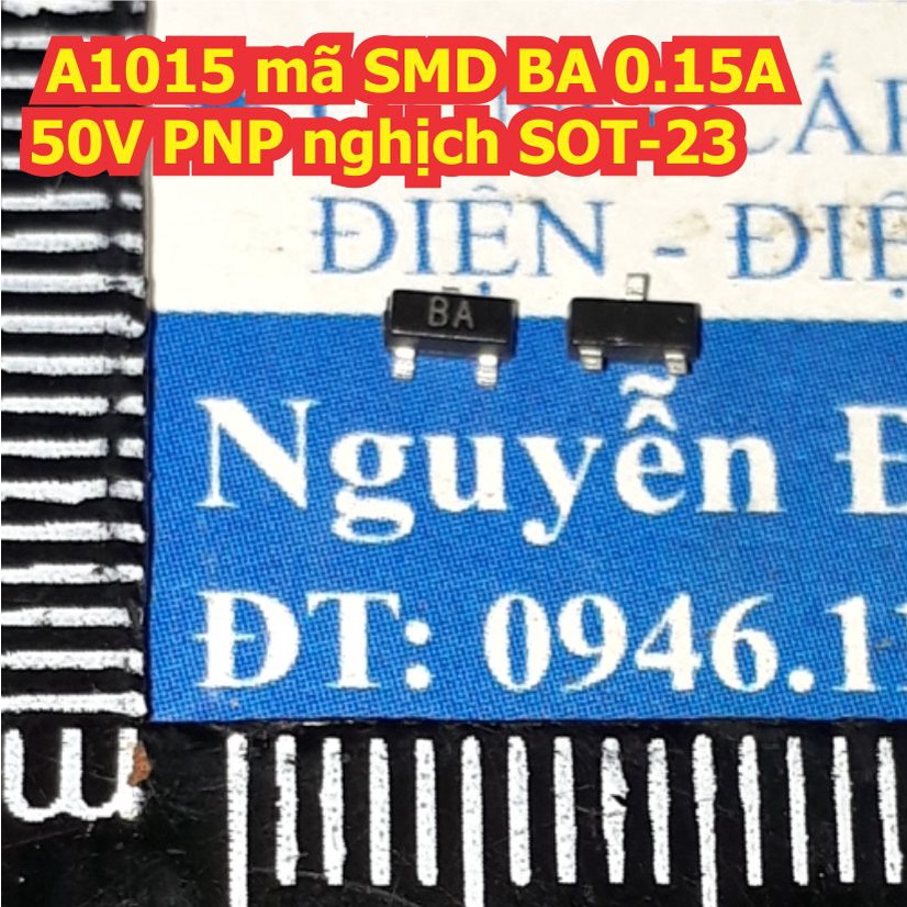 50 con A1015 mã SMD BA 0.15A 50V PNP nghịch SOT-23 (50 con) kde1538