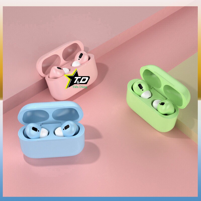 Tai nghe bluetooth inpods pro bản nâng cấp tai nghe inpods 12- Tai nghe inpods pro thiết kế trẻ trung có các màu