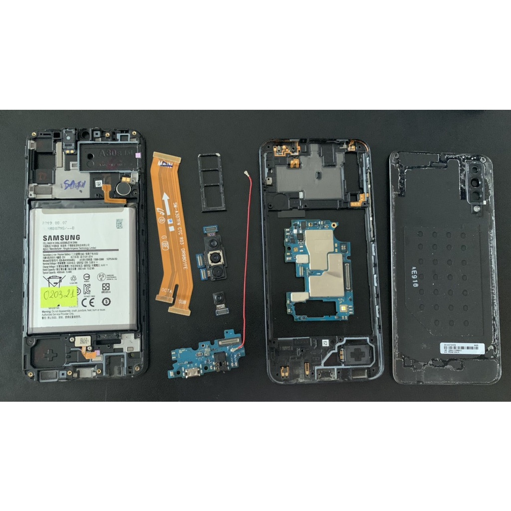 Linh kiện bên trong máy SamSung A30s, Loa A30s, Bo sạc A30s, Camera A30s, cáp nối main A30s