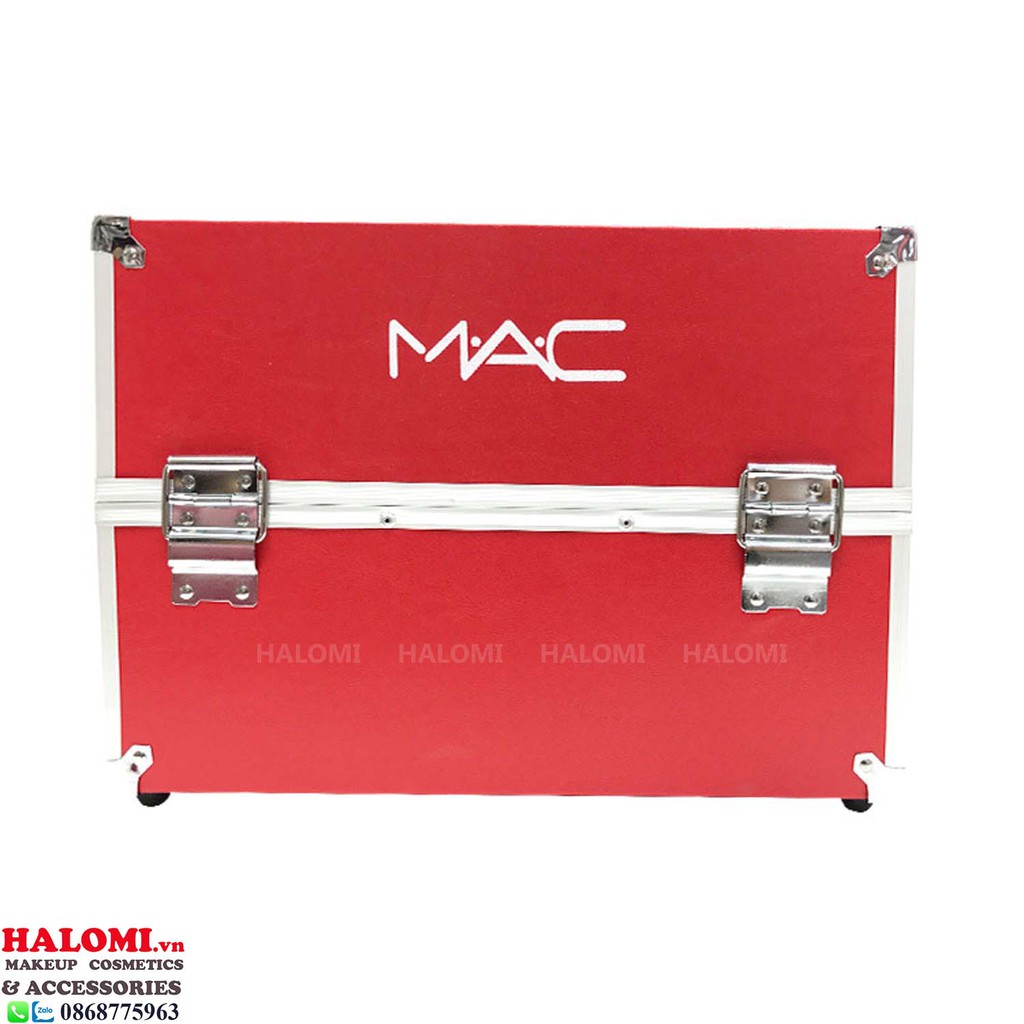 Cốp đựng đồ trang điểm MAC 4 ngăn đựng đồ makeup, nail bằng nhôm chắc chắn