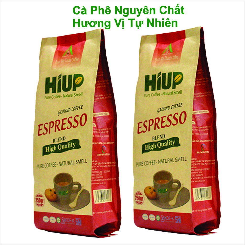 Combo 2 sản phẩm Cà phê  Bột 250gr x 2-  Hiup Coffee