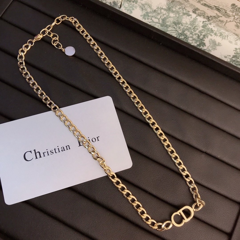 DIOR Vòng cổ Mặt Chữ CD Thời Trang Hàn Quốc