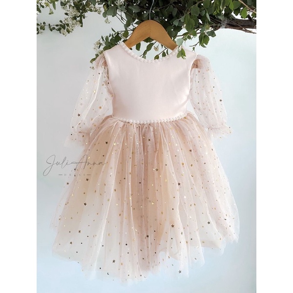 Đầm thiết kế công chúa lấp lánh dành cho bé từ 6kg đến 40kg