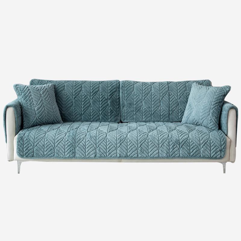 Vỏ Bọc Đệm Ghế Sofa Mùa Thu Đông Chần Bông Dày Giữ Ấm Chống Trượt Đơn Giản Mới