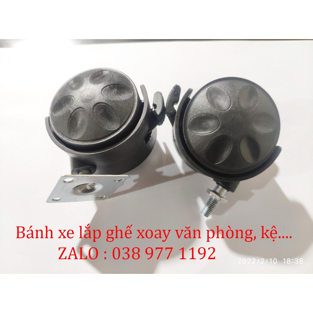 Bánh xe ghế xoay văn phòng-bánh xe đế tủ -Bánh xe quạt hơi nước-quạt điều hoà-bánh xe đa năng