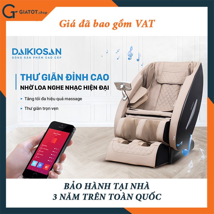 Ghế Massage cao cấp hàng chính hãng Daikiosan DKGM-00001