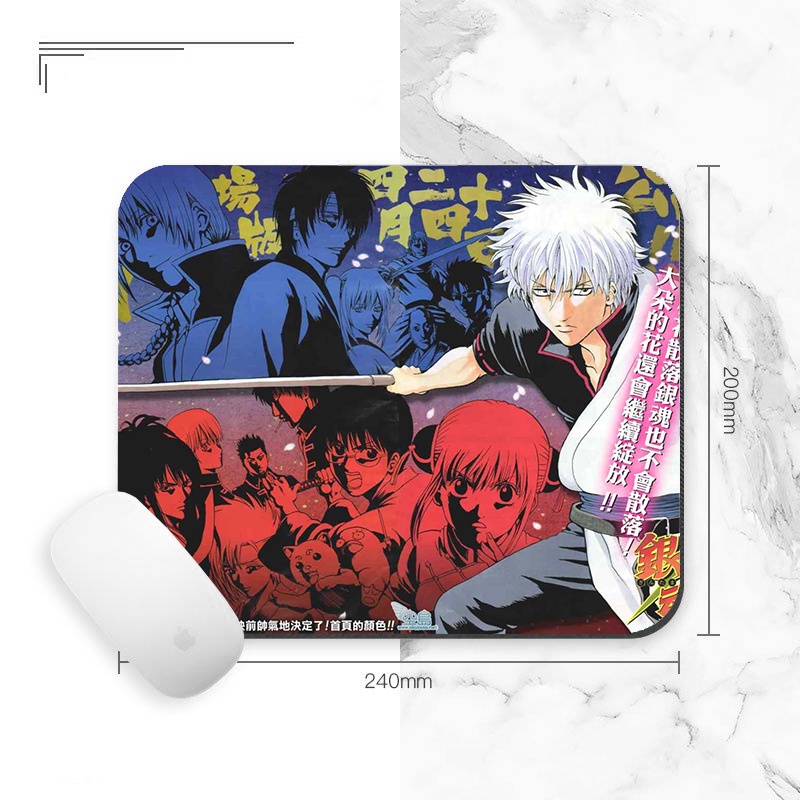 Miếng lót chuột IN HÌNH Gintama Linh hồn bạc anime chibi tiện lợi xinh xắn