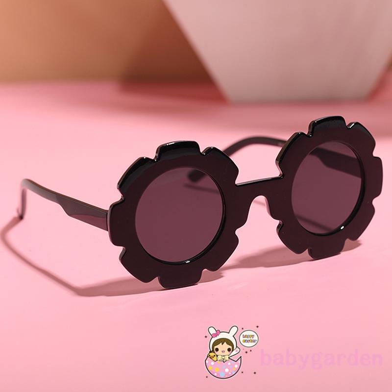 BABYGARDEN-Kids Sunglasses Children Fashion Sun Glasses Boys Girl Frosted Flower Shaped Frame Outdoors Travel