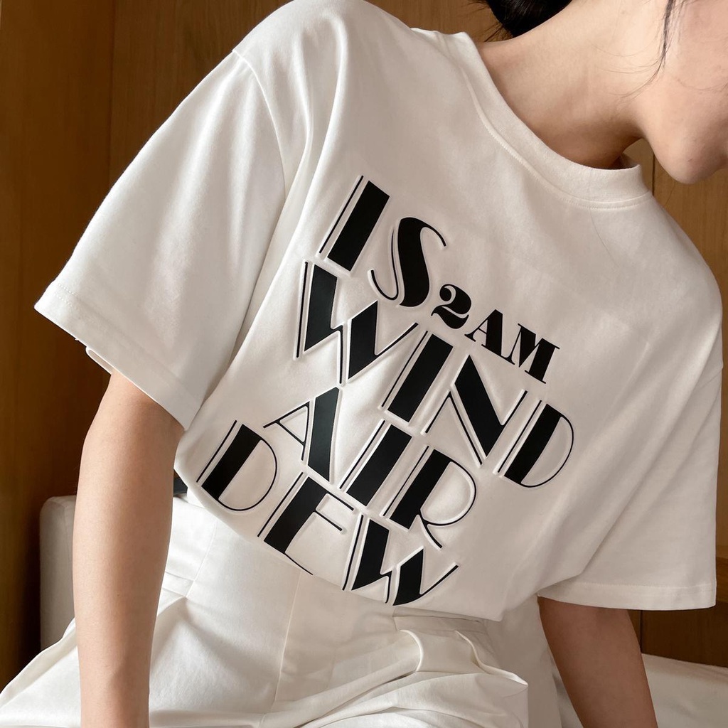 Áo Thun Cotton Cổ Tròn Tay Ngắn Dáng Rộng In Chữ Phong Cách Harajuku Thời Trang Mùa Hè Hàng Mới Dành Cho Bạn Nữ 2022