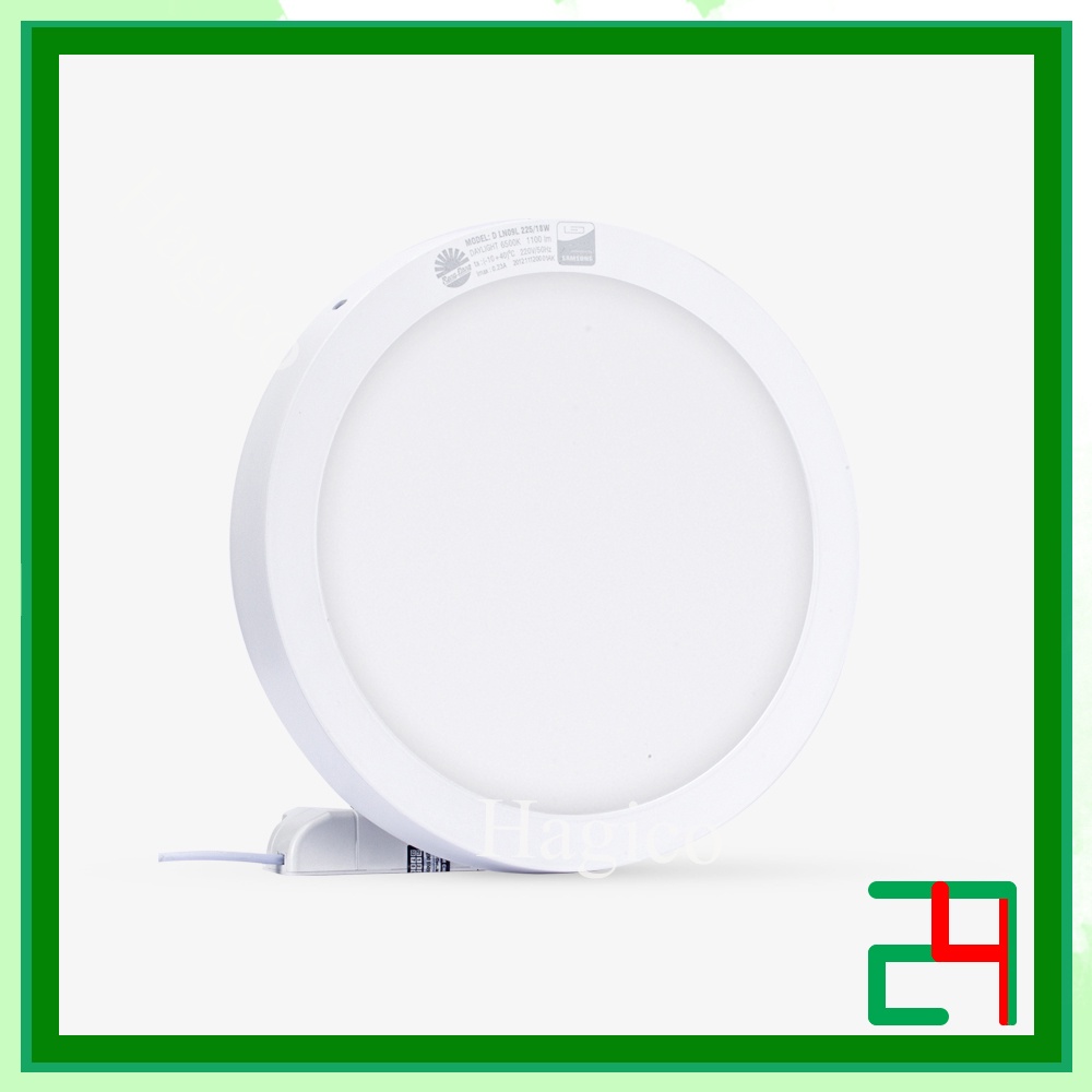 Đèn LED ốp trần tròn mâm ốp nổi Rạng Đông 12W 18W 24W LN09