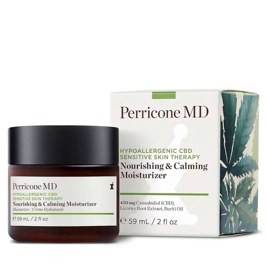 Kem Dưỡng PERRICONE MD Hypoallergenic CBD Sensitive Skin Therapy Nourishing & Calming Moisturizer 59ml