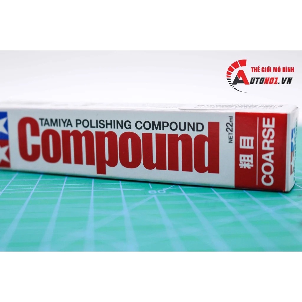 TUÝP GEL ĐÁNH BÓNG THÔ ( COARSE) - CỰC MỊN ( FINISH) - BÓNG THƯỜNG ( FINE) - TRÁM KHE TAMIYA POLISHING COMPOUND