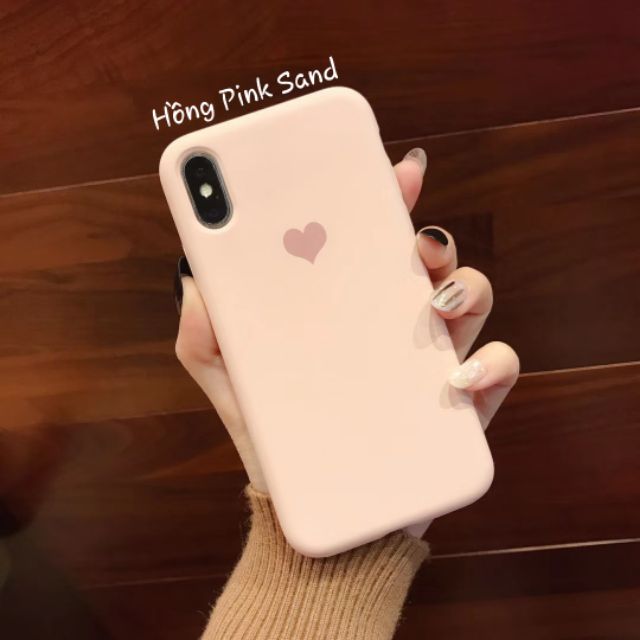 Ốp chống bẩn 7Plus,8Plus,X,XSMax logo trái tim full viền máy rẻ đẹp