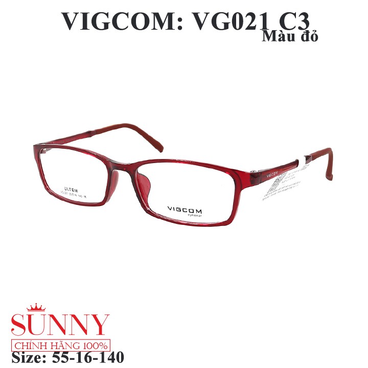 VG021 - gọng kính Vigcom chính hãng, bảo hành toàn quốc