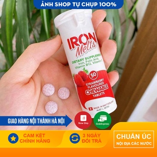 Viên Kẹo Sắt Iron Melts 50 Viên, Kẹo Sắt Ngậm - Xuất xứ Úc