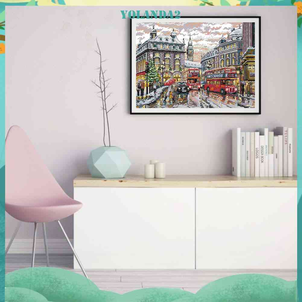 Bộ Tranh Thêu Chữ Thập 14CT Bằng Vải Cotton