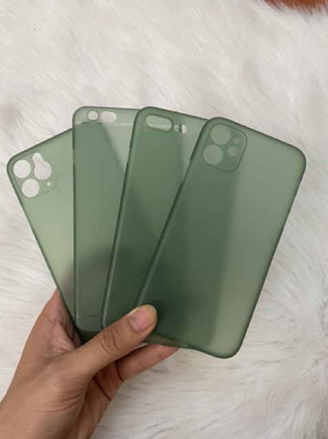 Ốp lụa siêu mỏng màu xanh cho lph0ne