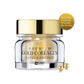 Viên Collagen Dưỡng Da Chống Lão Hóa, Cấp Ẩm Da SNP Premium Gold Collagen Capsule Ampoule
