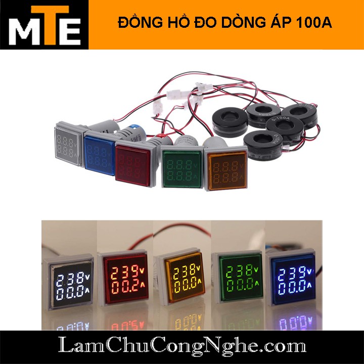 Đồng hồ đo DÒNG-ÁP AC 100A