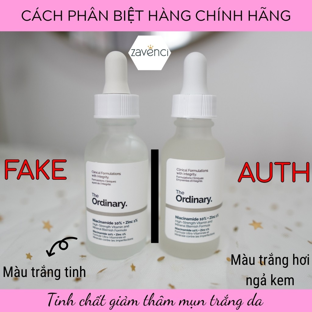 Serum trắng da THE ORDINARY ngăn ngừa mụn thâm mụn sáng sa NIACINAMIDE 10% + ZINC 1% (30ml) | BigBuy360 - bigbuy360.vn