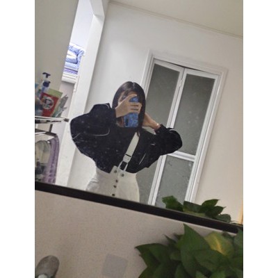 (Y57) quần yếm trắng vạt lệch hàng thiết kế XS đến 2XL (kèm ảnh khách) | BigBuy360 - bigbuy360.vn