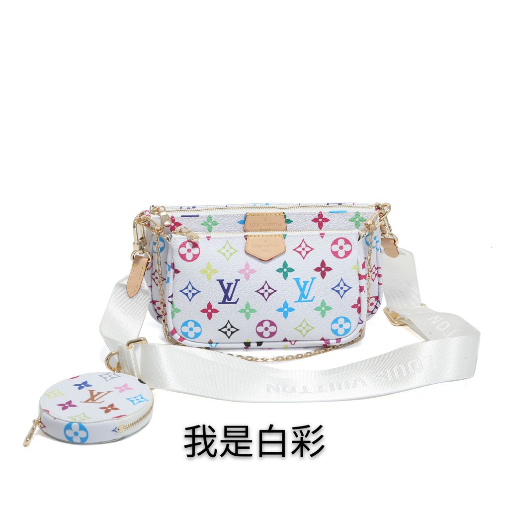 Phụ Kiện Dây Đeo Chéo Vai Lv Dây Dài Màu Hồng / Xanh Dương / Xanh Lá Nhạt / Xanh Lá Đậm Cho Nữ