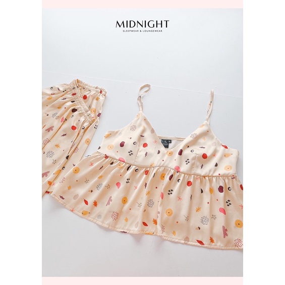 Set 2 dây xòe Joyful - Midnight Sleepwear