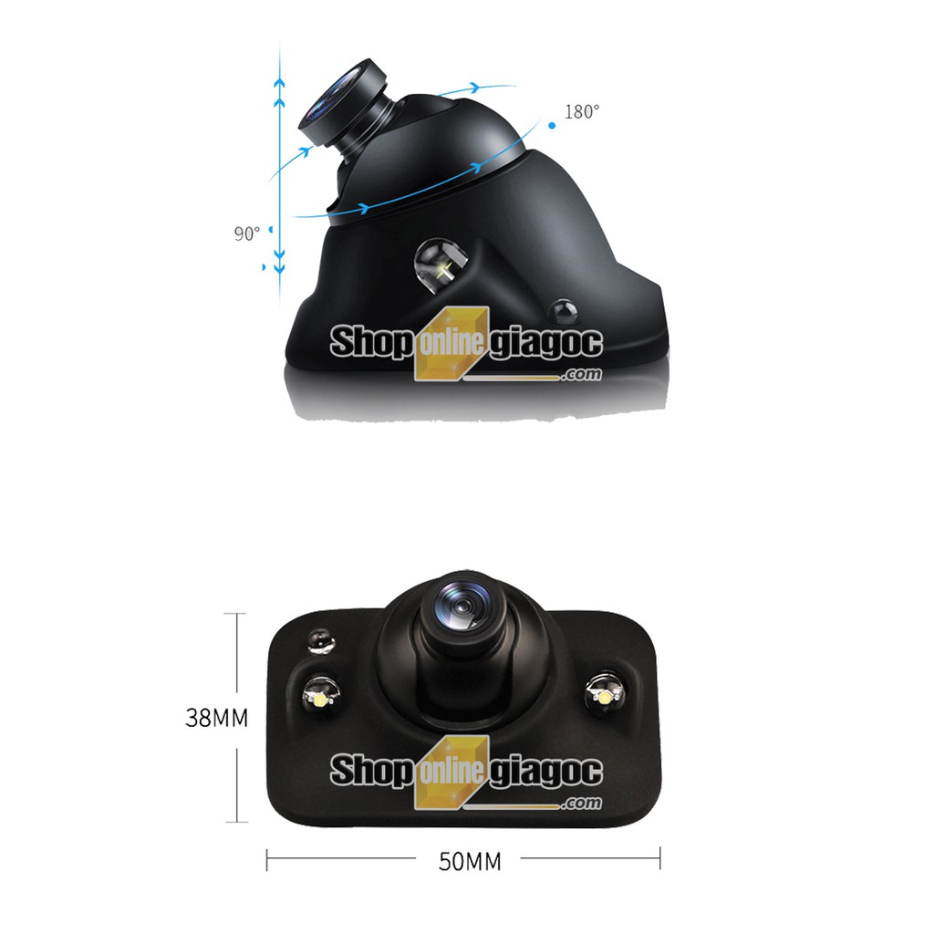 Combo Camera Cập Lề Ô Tô + Màn Hình 7 Inch 1024x600p HD Phím Bấm