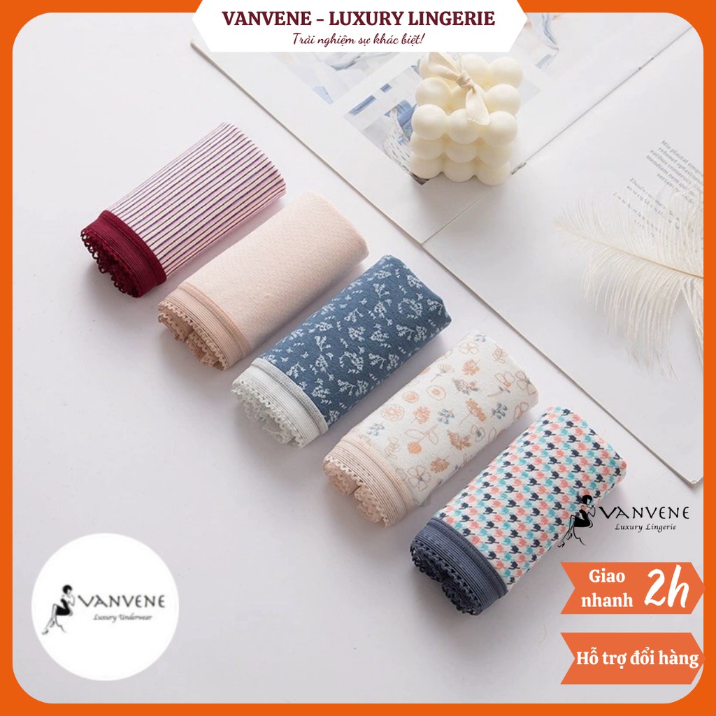 (Có Size Xxl) Combo 5 Chiếc Quần Lót Cotton Phong Cách Nhật Bản Kháng Khuẩn Chống Viêm P265