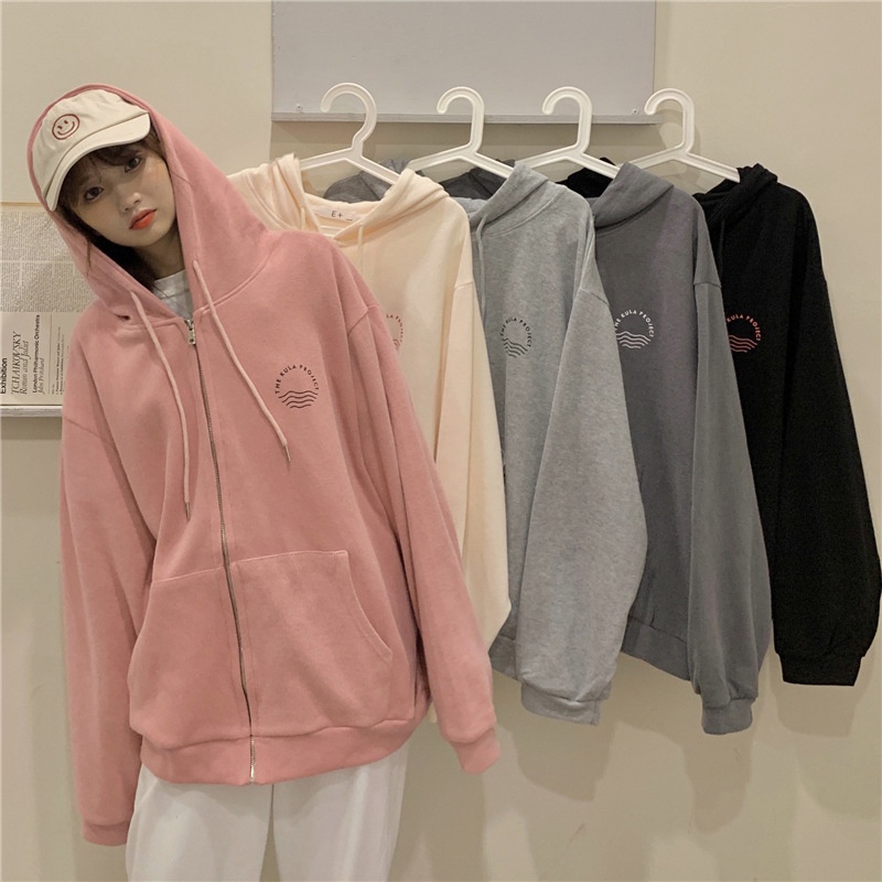 Áo Hoodie Dáng Rộng Thời Trang Cá Tính Cho Nữ