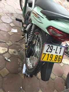 Decal dán biển số xe máy