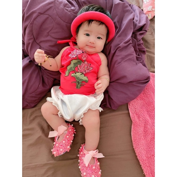 YẾM ĐÀO HOA KÈM MẤN CHO BÉ GÁI 💞