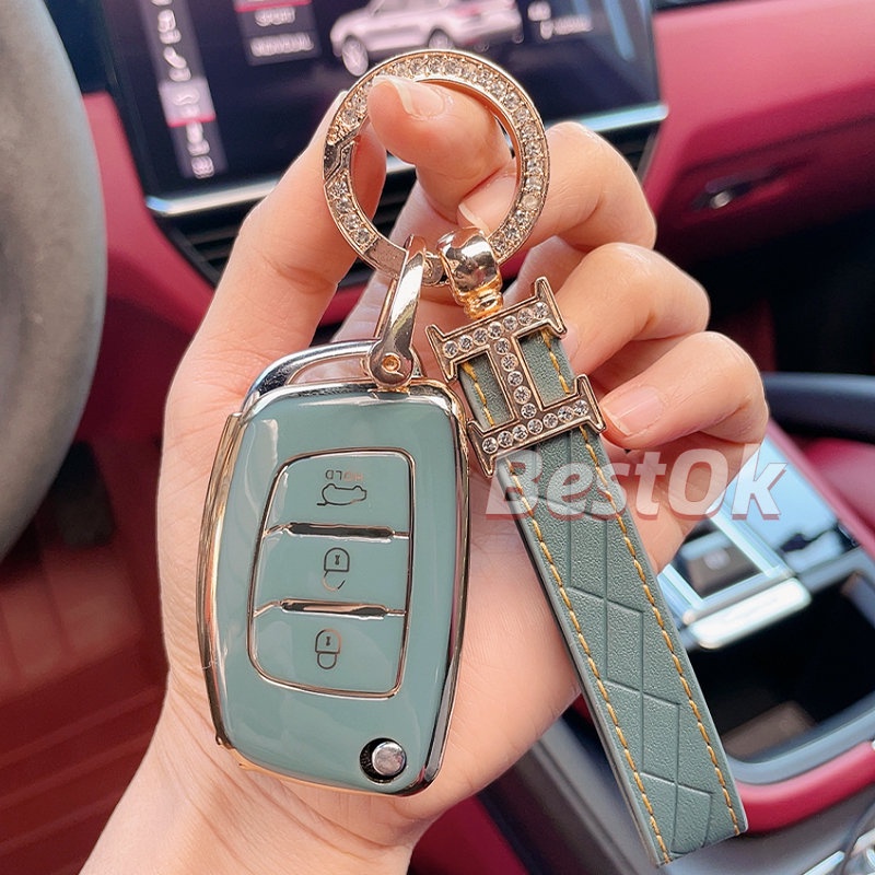 Vỏ Chìa Khóa Điều Khiển Từ Xa 3 Nút Cho HYUNDAI ix45 Santa Fe HYUNDAI Accent Tucson ix35