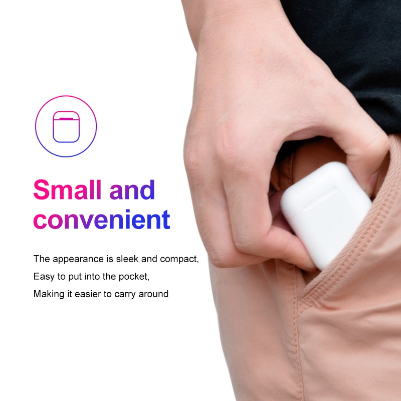 Tai Nghe bluetooth 5.0 Không Dây mini i12 tws Hỗ Trợ Hệ Điều Hành ios & android