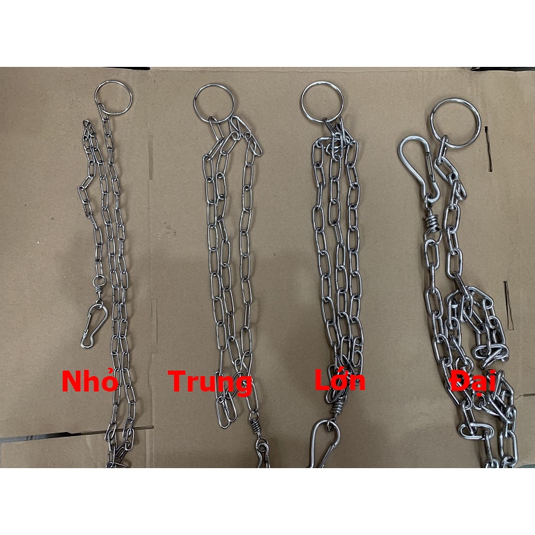 Dây Xích Inox Cho Chó Mèo Cao Cấp - Đầy Đủ Kích Thước