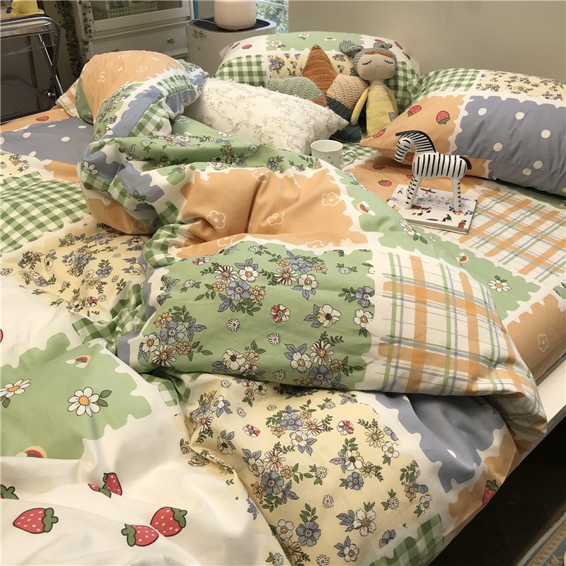 Vải cotton 100% chuyên may ga gối, khổ rộng 2m35