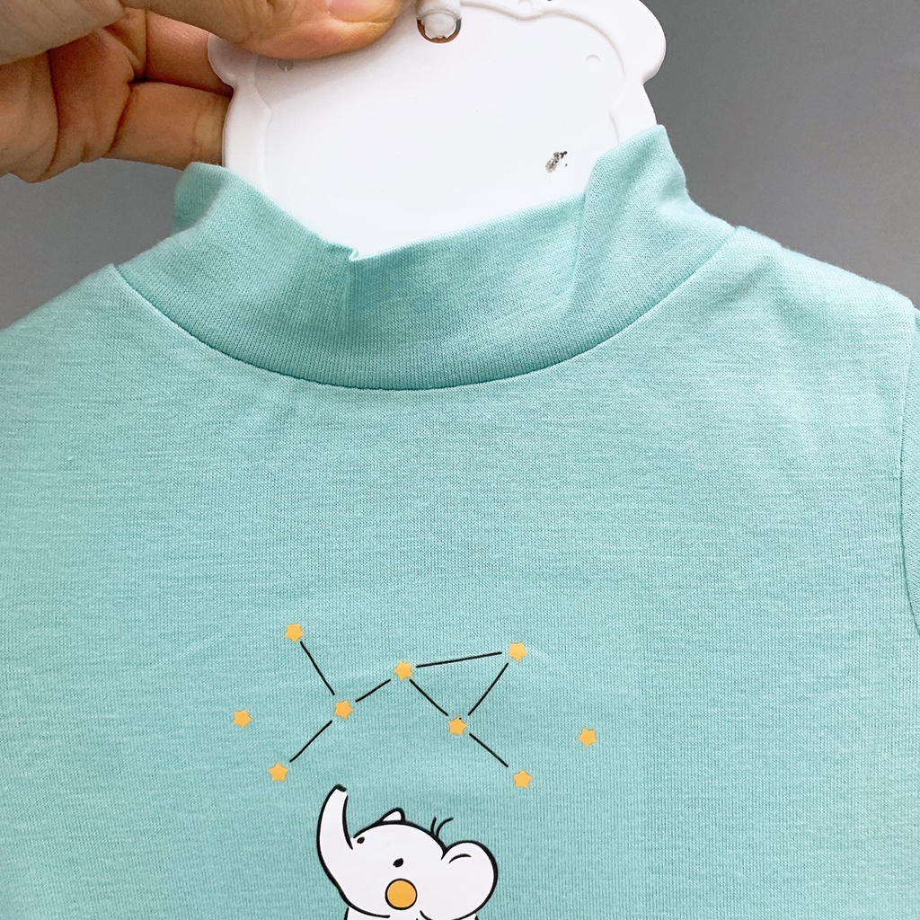(Xả hàng ) Áo giữ nhiệt cổ 3p Ch.a.a.ng  vải cotton mềm mịn, co giãn cho bé (6- 36 tháng)
