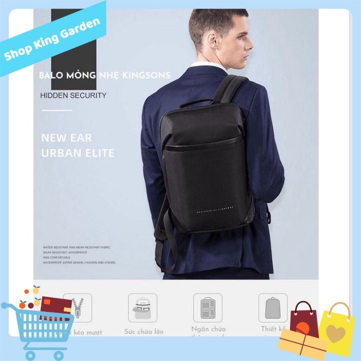 Balo doanh nhân mỏng nhẹ KINGSONS  URBAN ELITE - King's Garden