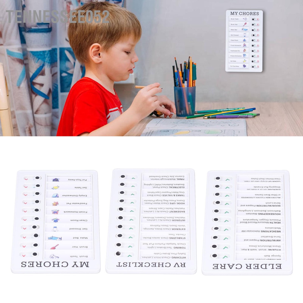 Tennessee052 Biểu đồ Chore Bảng ghi nhớ tin có thể tháo rời di động Cảm thấy thoải mái PVC Kids Chart for Learn Planning