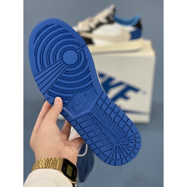 (FREESHIP+HỘP+QUÀ) Giày Thể Thao Air Jordan 1 Low Travis Scott Fragment  Cổ Thấp Màu Xanh đen Siêu Đẹp Sneaker World | BigBuy360 - bigbuy360.vn
