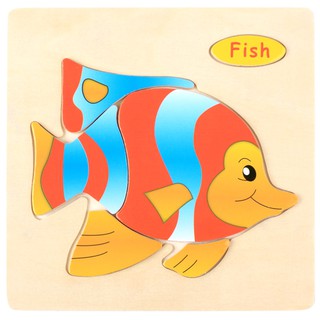 Bộ 5 Tranh Ghép Gỗ 3D Cho Bé