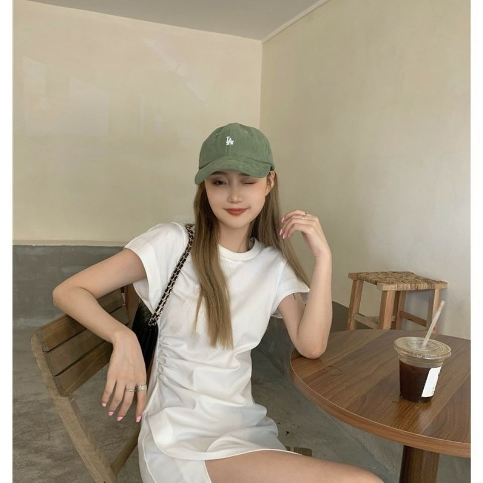 Đầm COZOKC ngắn tay dáng ôm xẻ tà thời trang cá tính