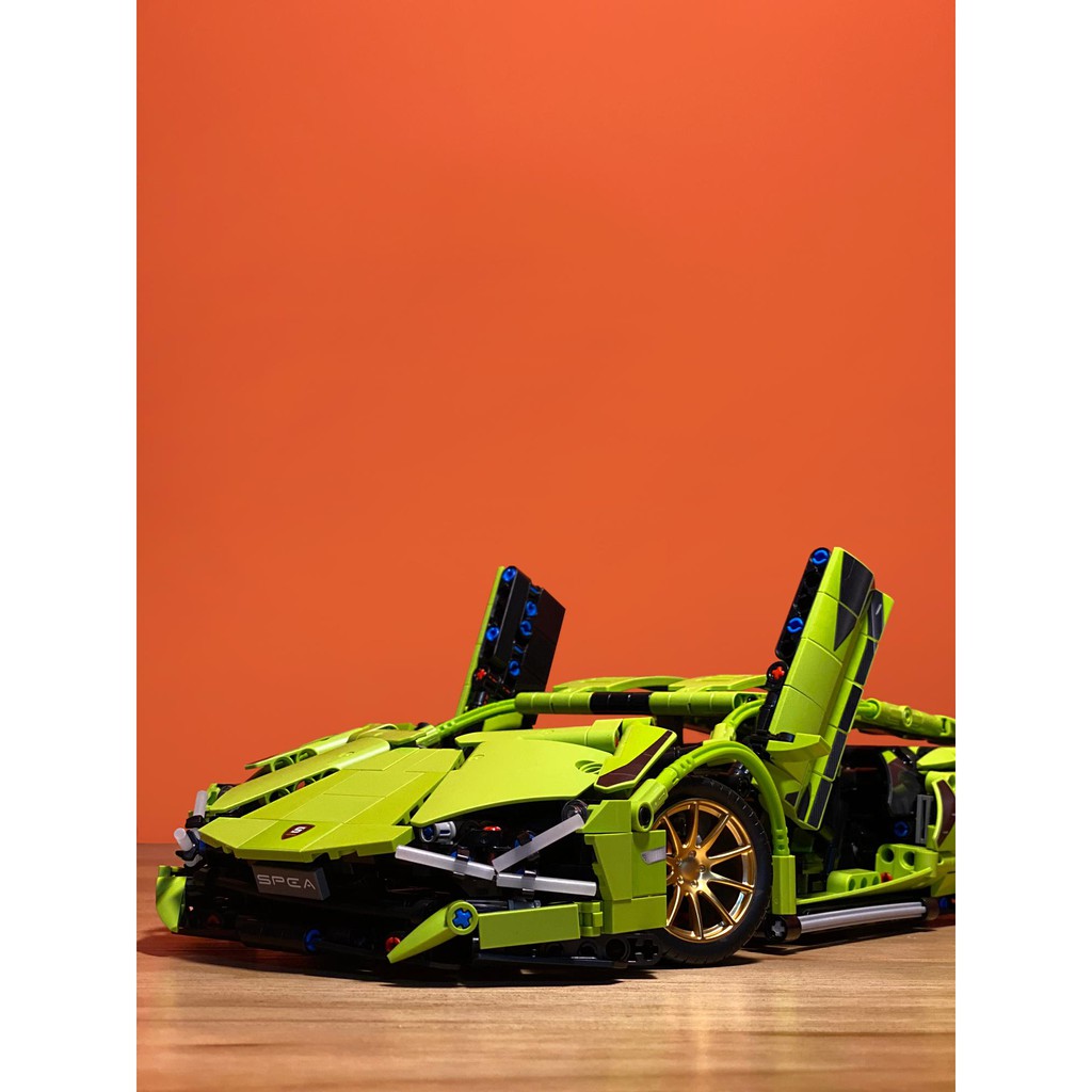 （CÓ SẴN）Đồ chơi lắp ráp mô hinh TECHINIC SY 8600 siêu xe Lamborghinis Sian FKP37 Aventador