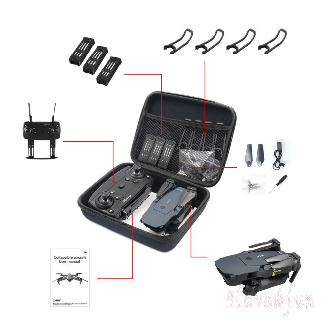 RC Túi Vỏ Cứng Bảo Vệ Cho Drone E58 / Jy018 / Jy019 / Gw58 / X6 / E010 / E010S / E013 / E50