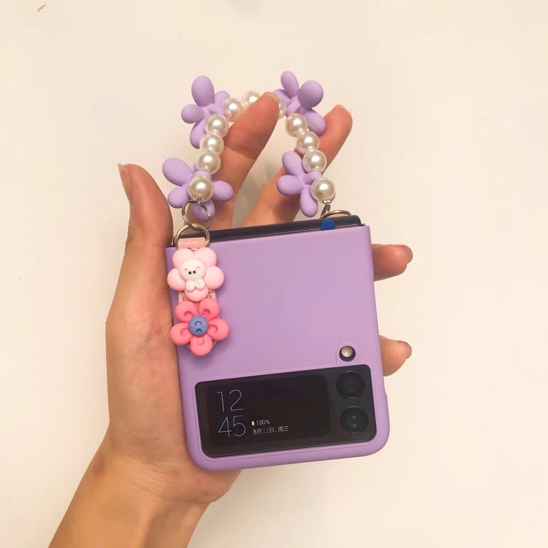 [HOT DEAL] Ốp lưng Samsung Z Flip 3 / Z Flip 4 siêu mỏng dây ngọc đính hoa  Z Flip 4 / Z Flip3 / ZFlip3 / ZFLIP4 F