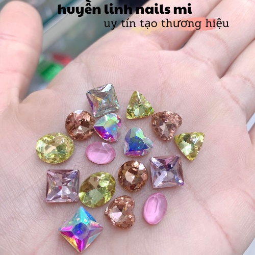 Đá khối mix gắn móng  hàn quốc